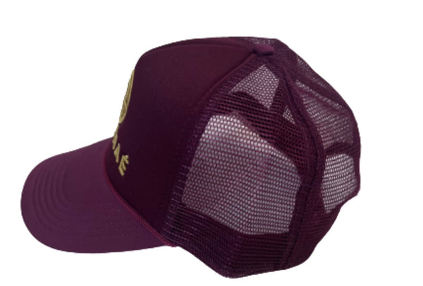 Maroon Blujhae Trucker Cap