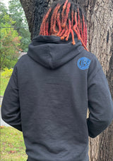 Black Hoodie with Circle Pause’