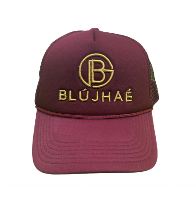 Maroon Blujhae Trucker Cap